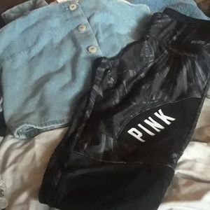 Pink ultimate yoga Capri leggings